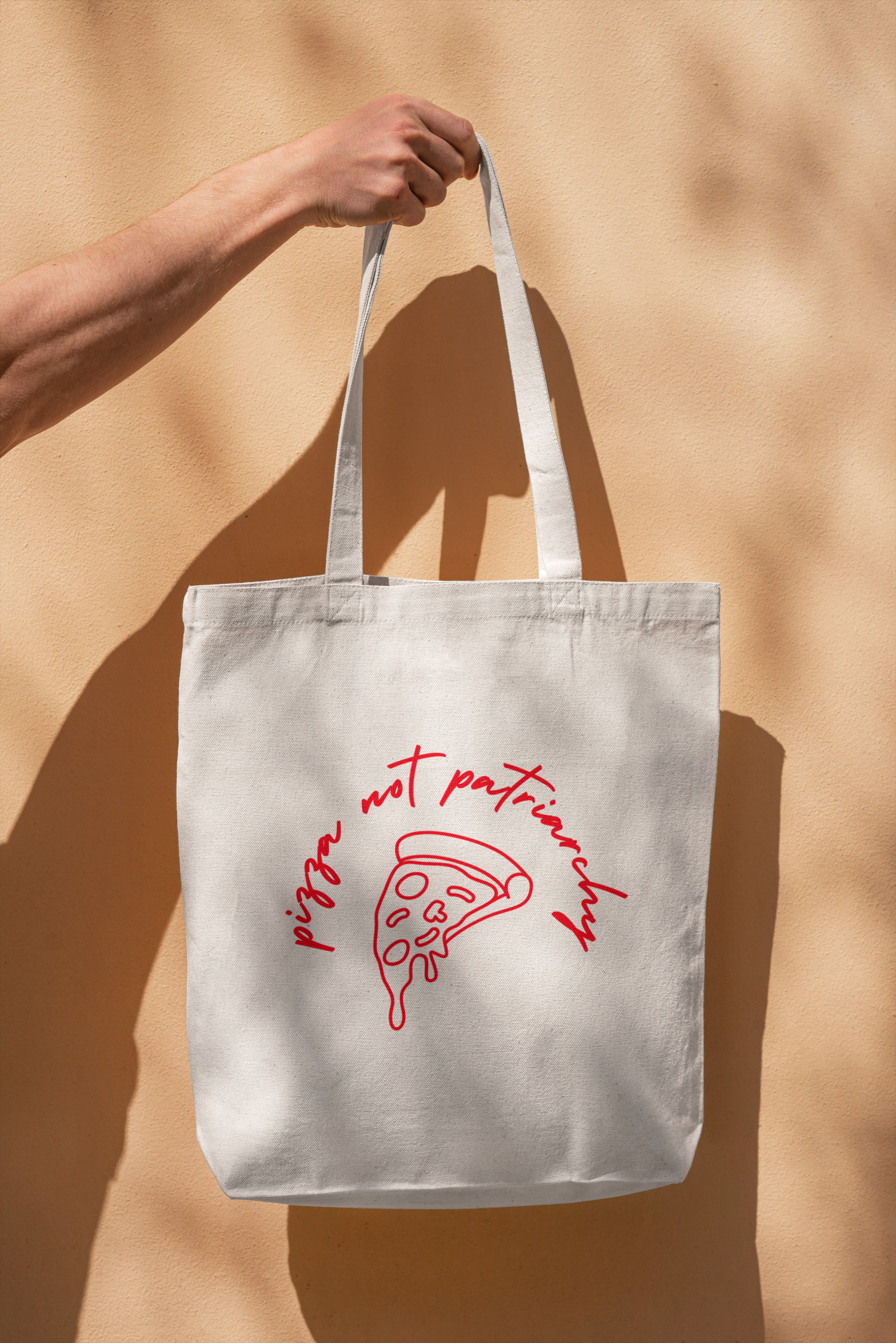 Pizza Not Patriarchy Tote Bag